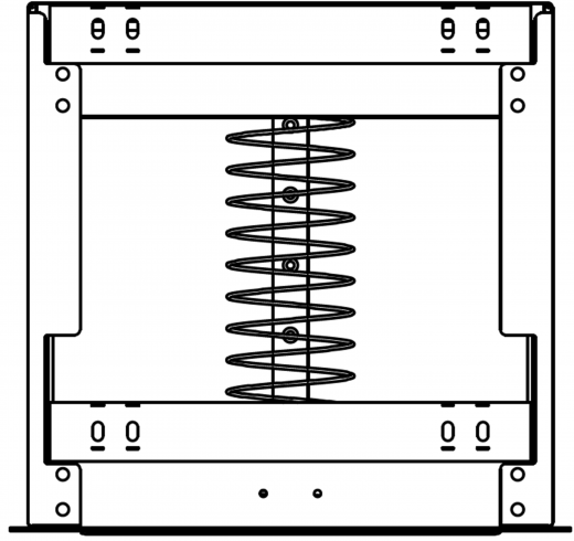 DREILICH Sirius II Papierhandtuchspender 9120104BM Front plan aufliegend fr die verdeckte Untertischmontage mit verdecktem Magnetschloss (2002040016)