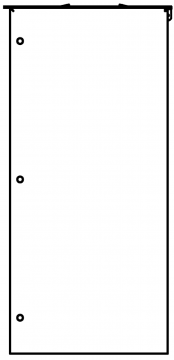 DREILICH Sirius II Papierhandtuchspender 9120504M zum horizontalen Einbau in Waschtisch- oder Arbeitsplatten mit Magnetschloss (2002040047)