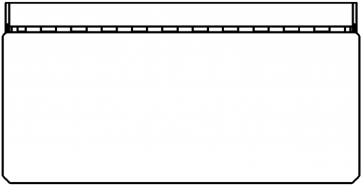 DREILICH Sirius II Abfallbehlter 9100101D zur verdeckten Wandmontage offene Bauform mit Deckel Fassungsvermgen ca. 16 Liter (2002080011)