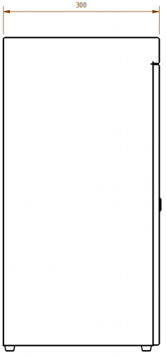 DREILICH Sirius II Abfallbehlter 9100110 zur freien Aufstellung mit selbstschlieender Abwurfklappe Fassungsvermgen ca. 25 Liter (2002080058)