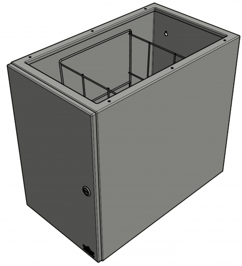 DREILICH Sirius II Abfallbehlter 9100206 zur Untertischmontage ohne Einwurfhlse mit flachem Zylinderschloss Fassungsvermgen ca. 45 Liter (2002080020)