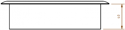 {LAGER} DREILICH Sirius II Papierabwurfhlse 9100301PK poliert zum Einbau in Waschtischplatten oder Schrzen (2002080080)