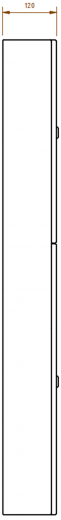 DREILICH Sirius II Papierhandtuchspender / Abfallbehlter Kombination 9124102 zur verdeckten Wandmontage mit flachem Zylinderschloss (2002040022)