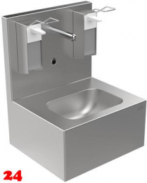 DREILICH Hygiene-Waschtisch Hygienewaschplatz rztewaschrinne fr Wandmontage ohne berlauf (3502180135)