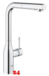 GROHE KITCHEN SELECTION Kchenarmatur Accent Einhebelmischer Chrom mit Zugauslauf und Brausefunktion (30432000)