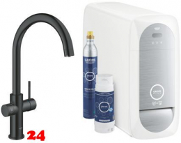 GROHE Blue Home C-Auslauf Starter Kit Spltisch-Einhebelmischer mit Filterfunktion und Khlung (31455KS1)