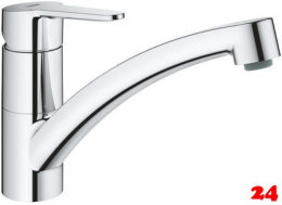 GROHE Kchenarmatur BauEco Einhebelmischer Chrom mit Festauslauf (31680000)