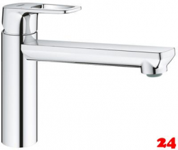 GROHE Kchenarmatur BauLoop Einhebelmischer Chrom mit Festauslauf (31706000)