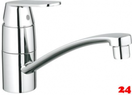 GROHE Kchenarmatur Eurosmart Cosmopolitan Einhebelmischer Chrom mit Festauslauf (32842000)