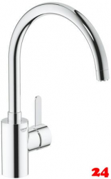 GROHE Kchenarmatur Eurosmart Cosmopolitan Einhebelmischer Chrom mit Festauslauf Niederdruck (31180000)