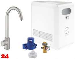 GROHE Blue Mono Professional SET Standventil Chrom mit Filterfunktion und Khlung (31302DC2)