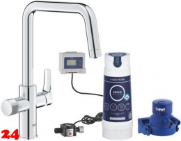 GROHE Blue Eurosmart Pure Starter Kit Filterarmatur mit Wasserfilterset (30584000)