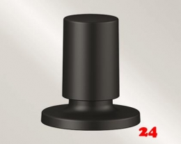 BLANCO Zugknopf rund Sonderfarbe Schwarz matt passend InFino und Standard Ablauf