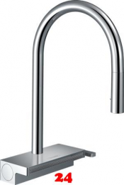 HANSGROHE Kchenarmatur Aquno Select M81 Chrom Einhebelmischer 170 mit Zugauslauf als Ausziehbrause, 3jet, sBox (73831000)